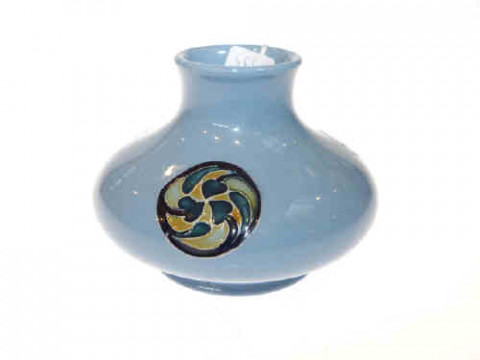 Moorcroft flamminian blue vase
