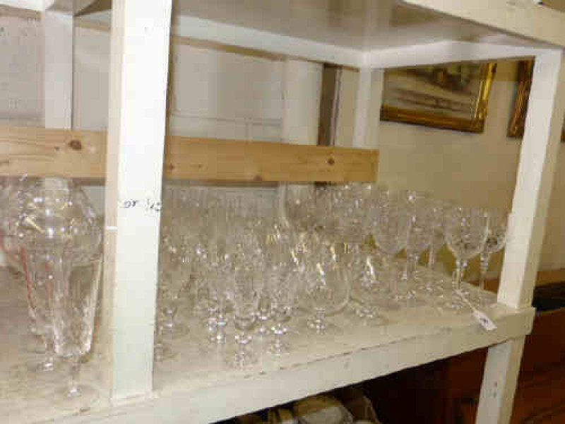 Collection of crystal glasses