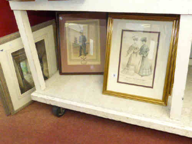 Fashion prints, military print, interior scenes etc