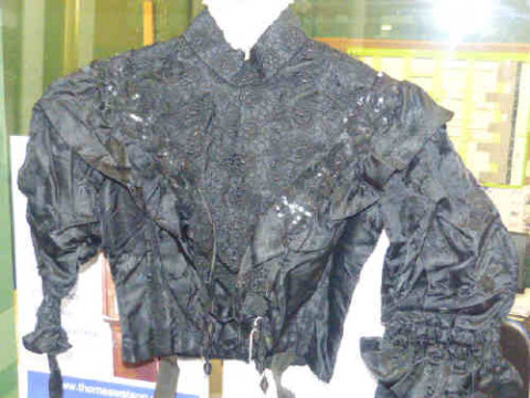 Victorian black lace blouse