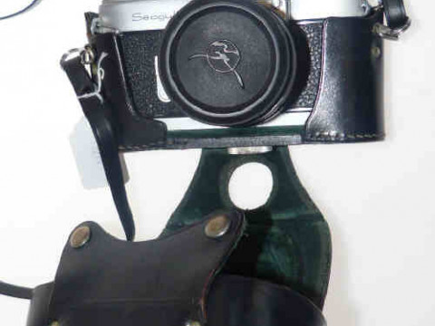 Reflex Seagull camera and case