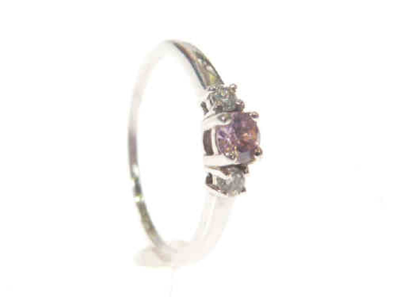 Cubic zirconia ring, size Q 1/2