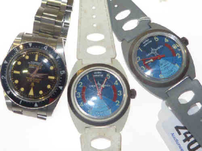 Three gentleman's wristwatches