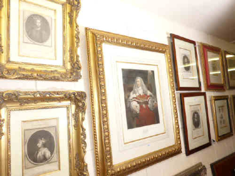 Group of ten good furnishings prints