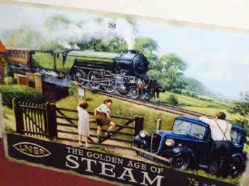 LNER, The Golden Age of Steam, an enamel sign
