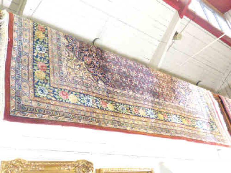 Rose ground Indian Bidjar carpet 3.00 x 2.92