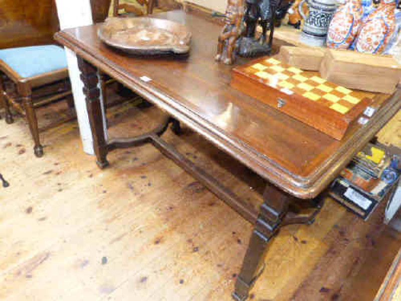 Rectangular mahogany centre table