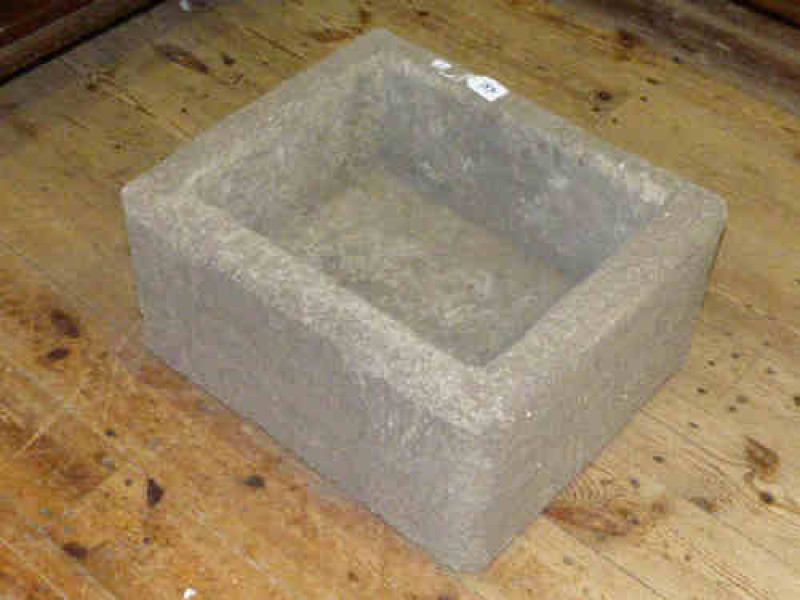 Rectangular sandstone trough
