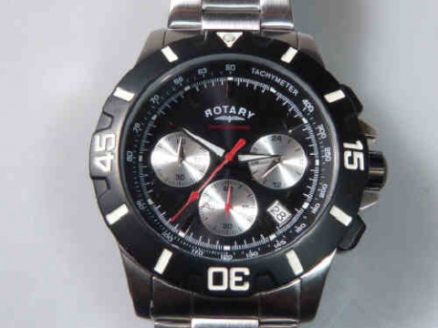 Rotary chronospeed wristwatch