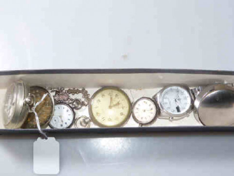 Collection of silver and other watches