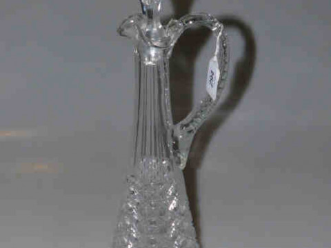 Large cut-glass claret jug