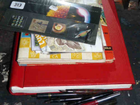First day covers, pens, etc