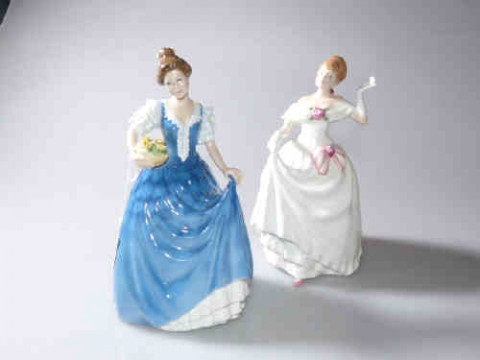 Two Royal Doulton figures, Helen, HN3601 and Dawn, HN3600