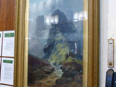 19th Century English School 'Landscape', oil on canvas, in glazed gilt...