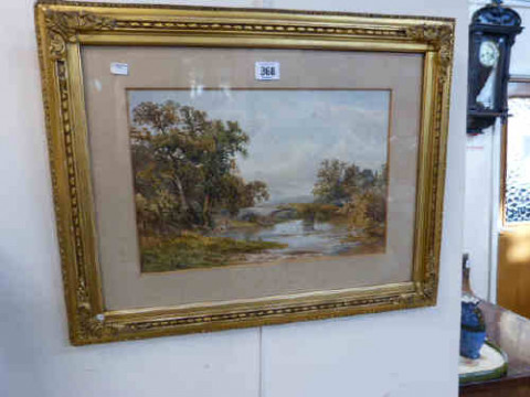 L.G. Bamford, 'Nr Dulverton, Devonshire' watercolour, framed