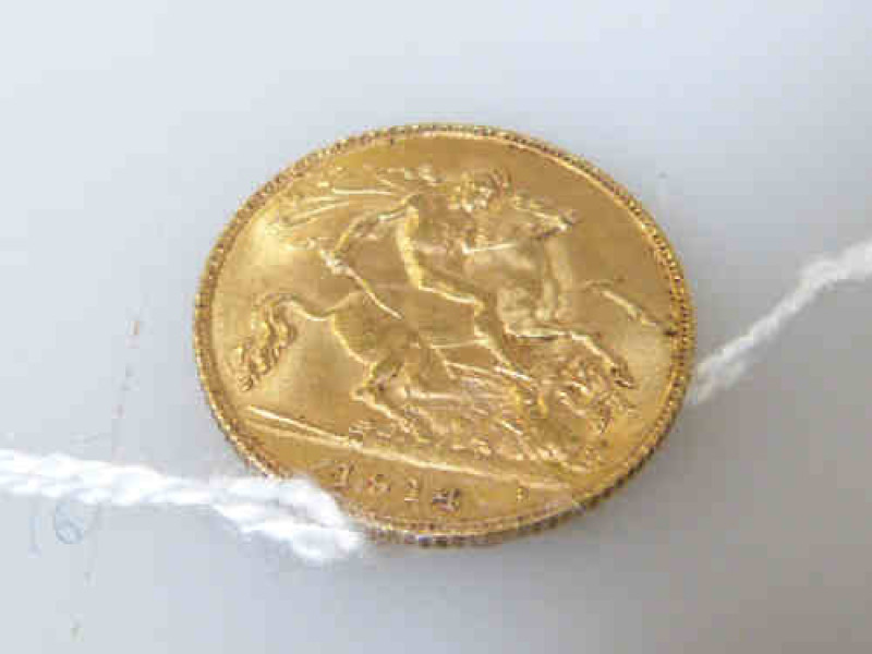 George V half sovereign, 1914