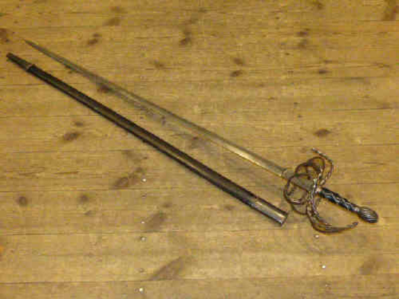 Rapier and scabbard