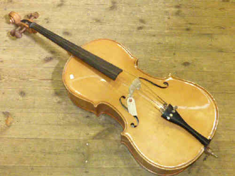 3/4 size cello, case and music, Andrew Zeller, Romania