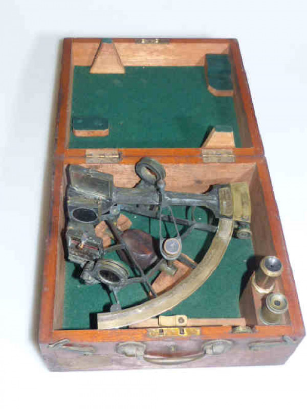 Cased vintage sextant