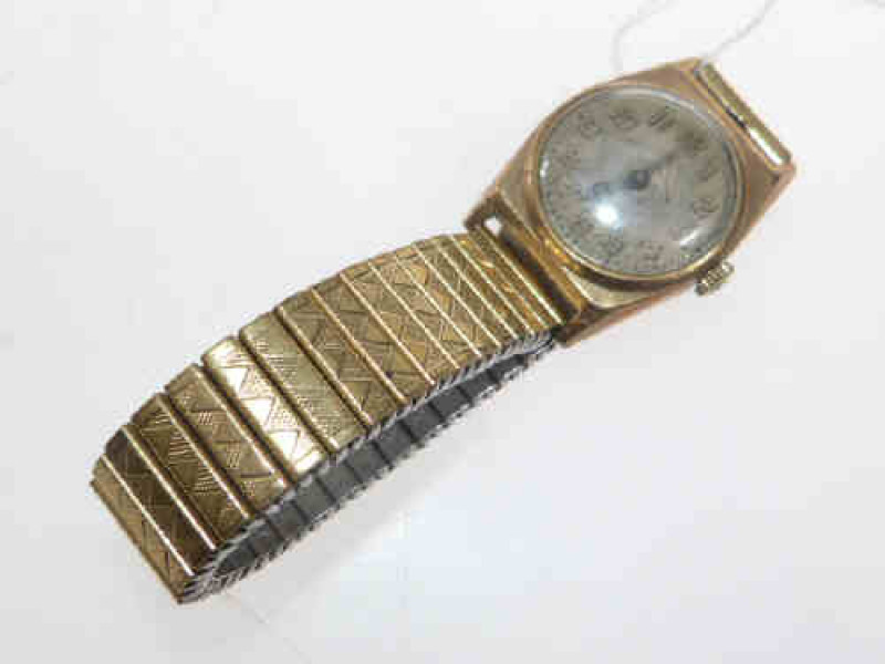 1930's gold case wrist watch