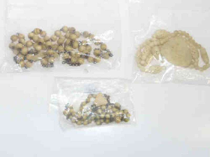 Three ivory necklaces