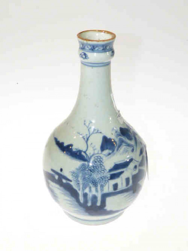 Chinese blue and white bottle vase