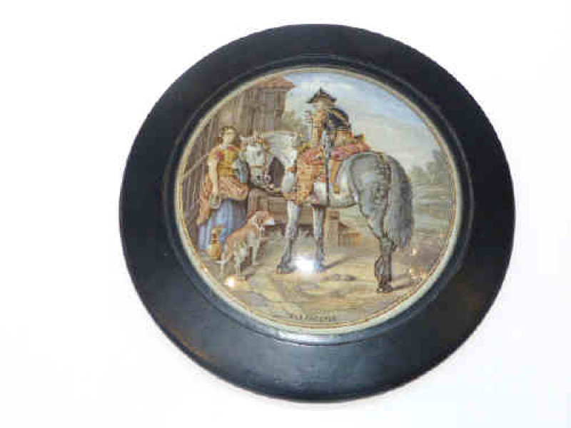 Framed pot lid, the trooper