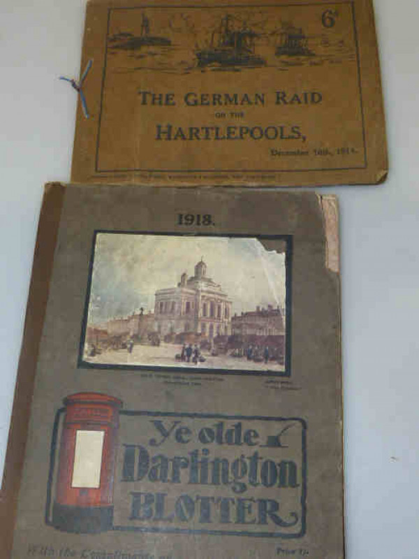 1914 booklet 'The German Raid on the Hartlepools' and 1918 Darlington booklet (2)