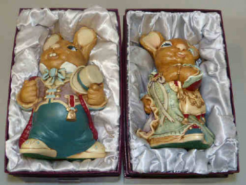 Two boxed Pendelfin figures 'Aunt Ruby' and 'Uncle Henry'