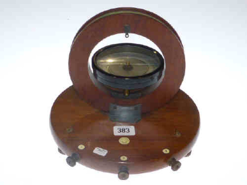 Philip Harris & Co Ltd Birmingham Scientific Instrument in mahogany frame and stand