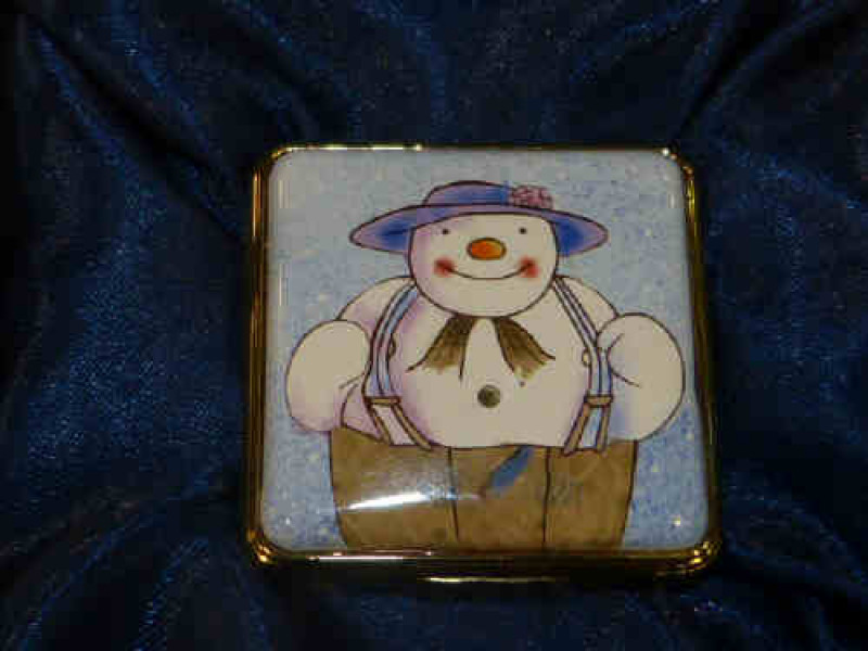 Border Fine Arts enamel painted box 'Snowman'