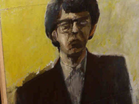 David Carr, portrait oil, 99cm x 90cm, framed
