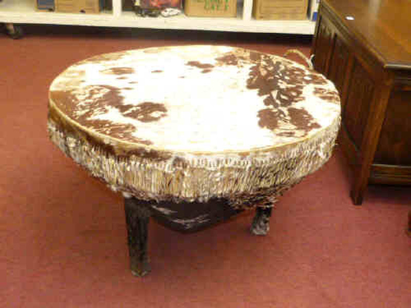 African skin covered drum