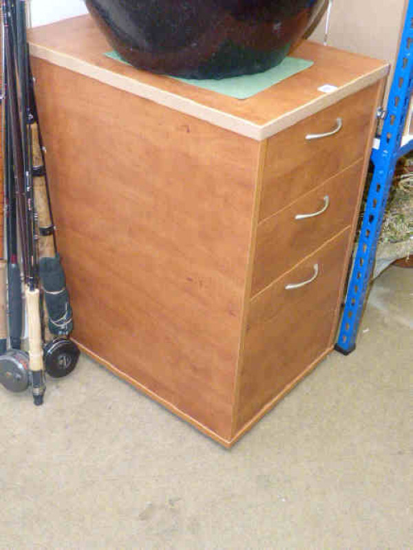 Three drawer filing cabinet