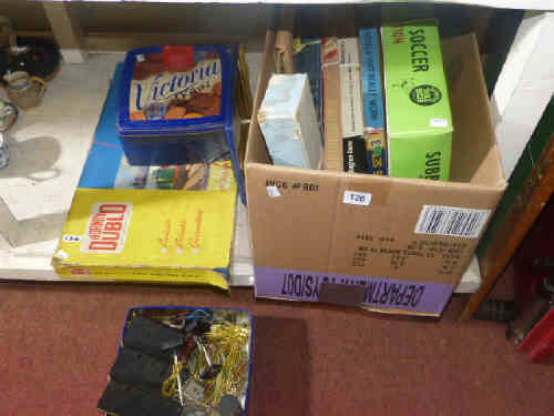 Hornby Dublo 'Express Goods' train set and accessories, Subbuteo Club Edition and other games