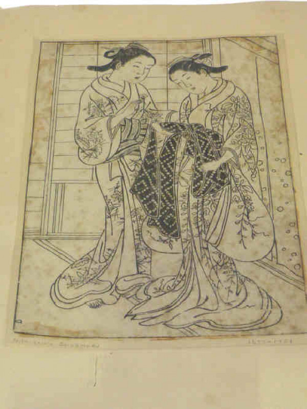 Nishikawa Sukenoby wood block print