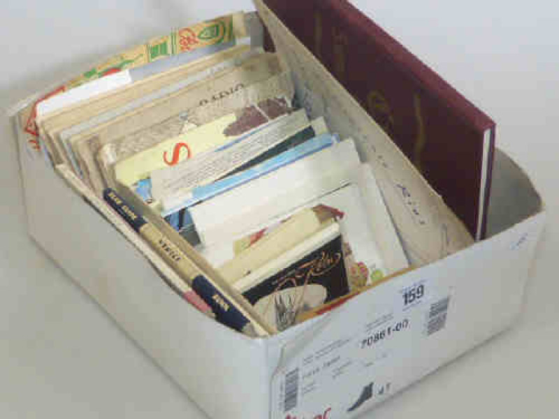 Collection of cigarette cards and albums, postcards and card books