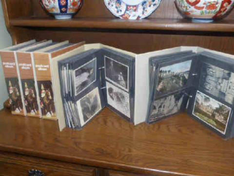 Five albums of early to mid 20th Century postcards