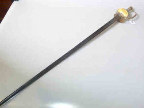 Georgian sword with engraved blade
