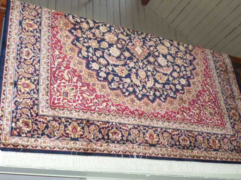 Blue ground Keshan carpet 2.80 x 2.00