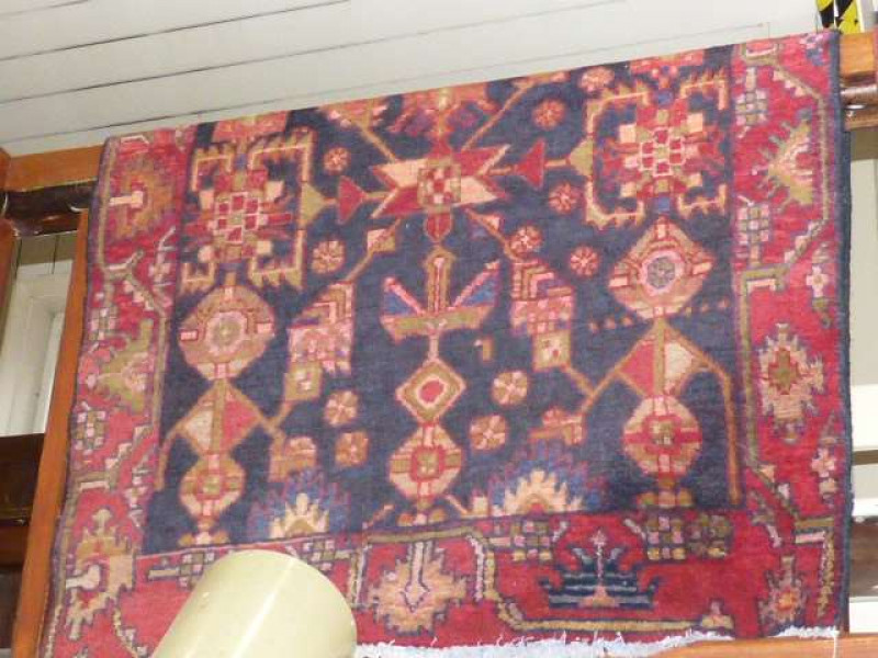 Blue ground Malayer runner 5.00 x 1.04