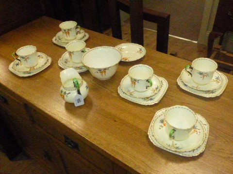 Tuscan twenty one piece tea service