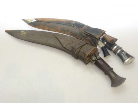 Two Kukri knives