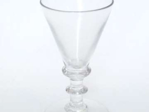 Georgian knopp stem wine glass
