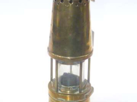Brass miners lamp