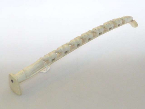 19th Century carved ivory bridge of elephants