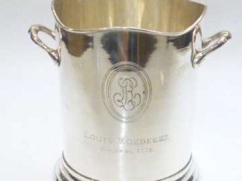 Louis Roederer silver plated ice bucket