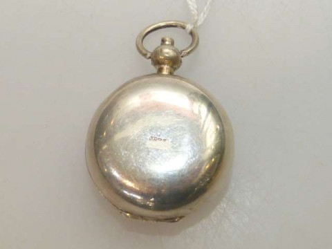 Sterling silver circular sovereign case