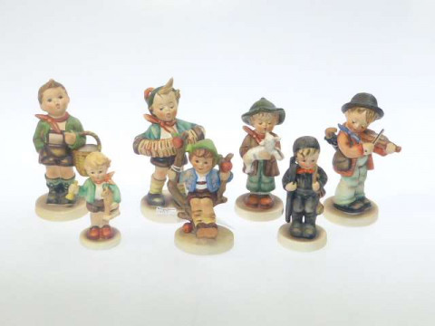 Collection of seven Hummel figures