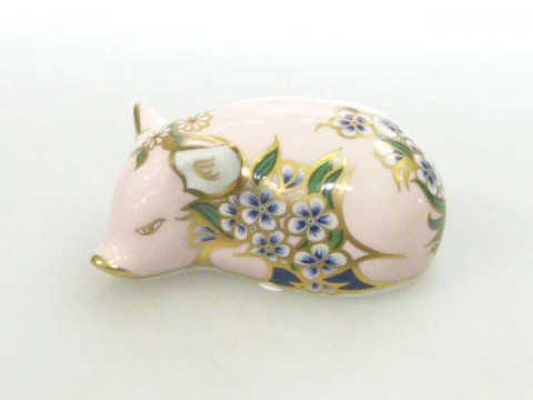 Royal Crown Derby limited edition paperweight 'Plumstead Piglet', boxed...